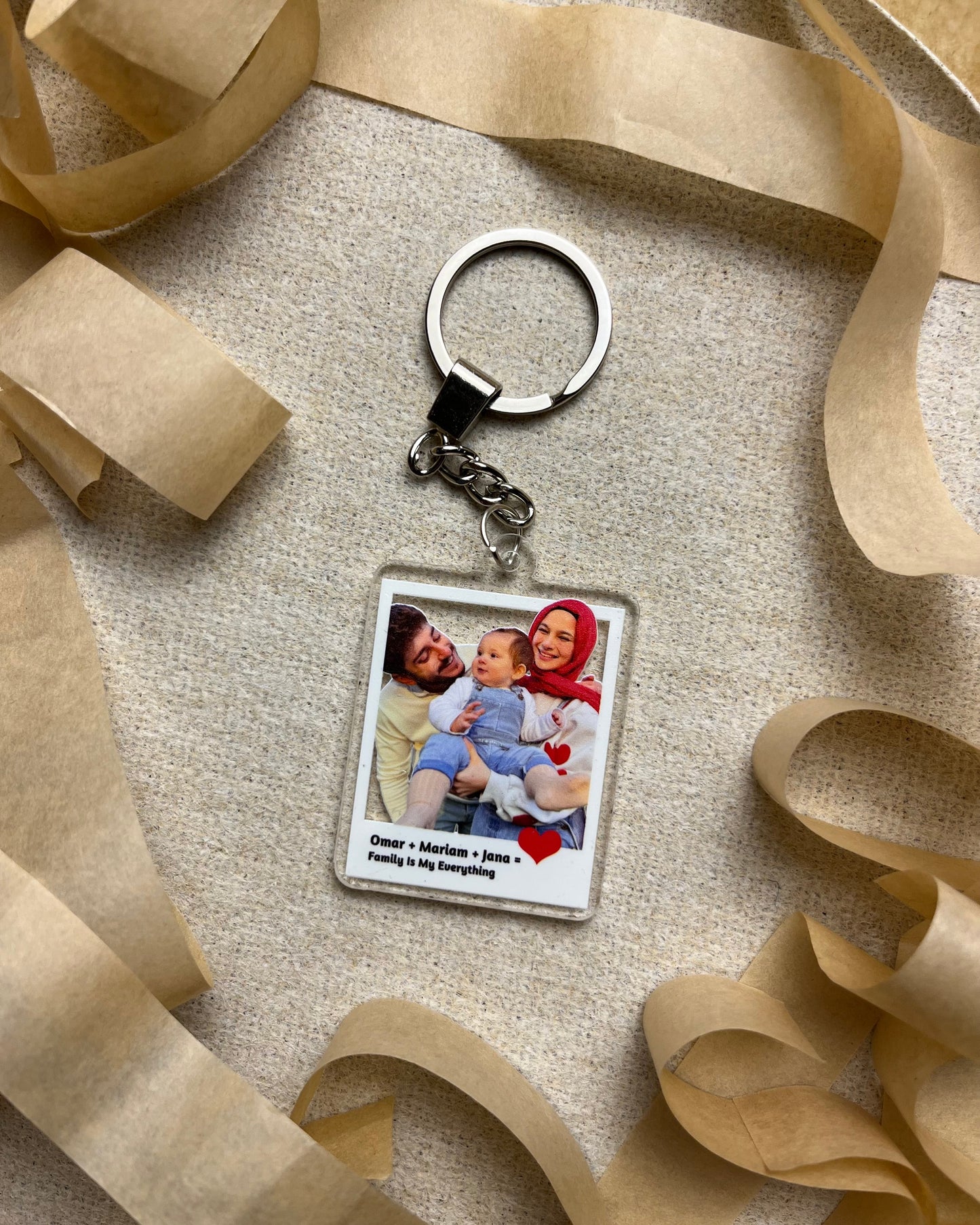 أنت حبي - ميدالية مفاتيح بصورة شخصية