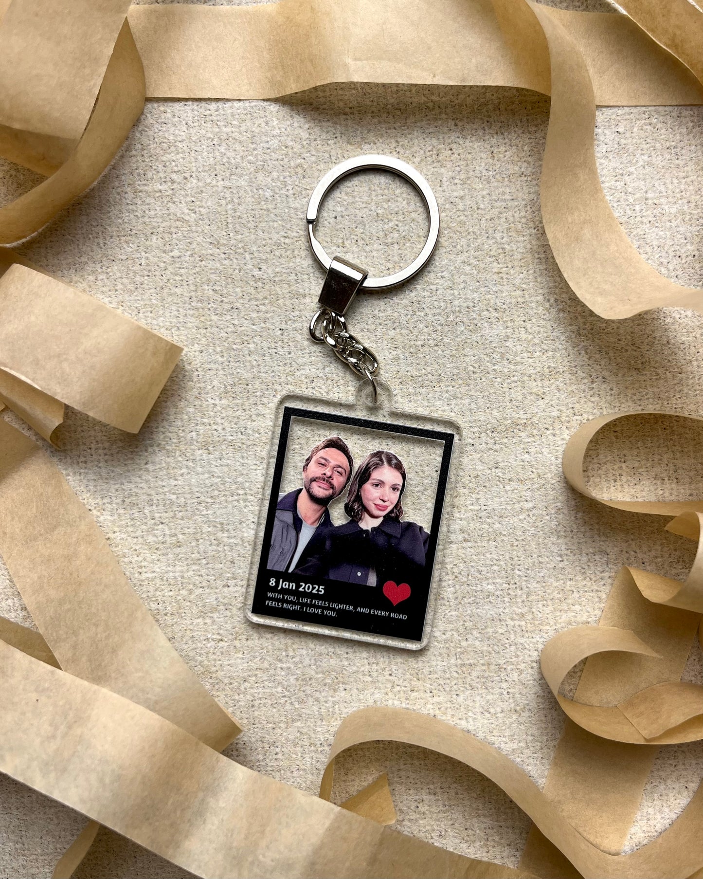 Black Frame 🖼️ - Personalized Photo Keychain