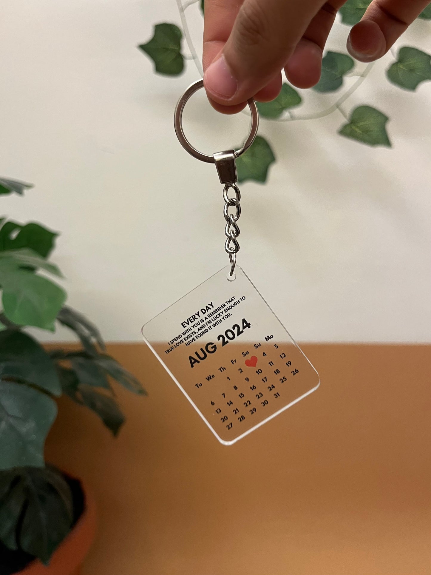 Calendar keychain