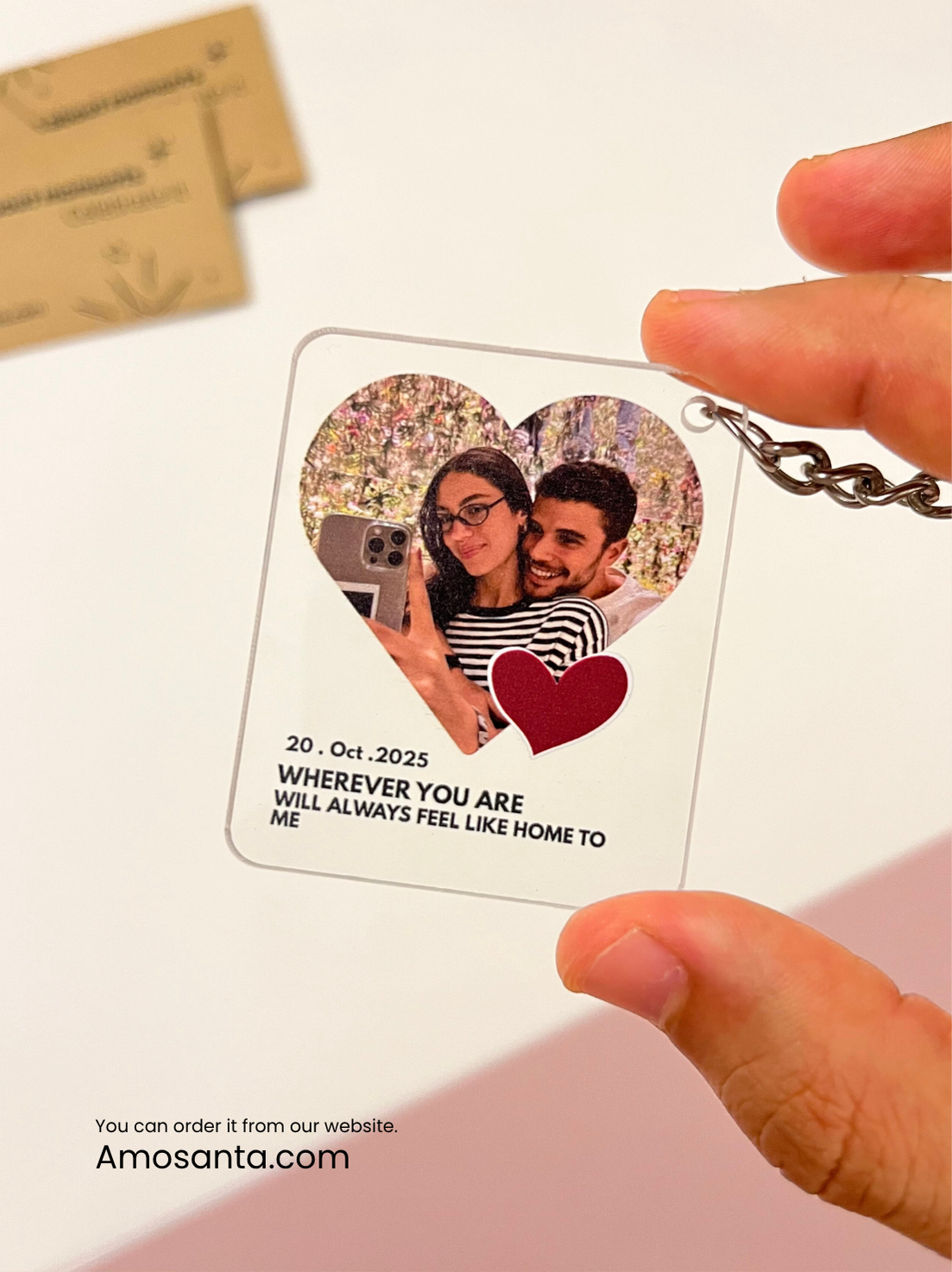It's always you - Personalized Photo Keychai