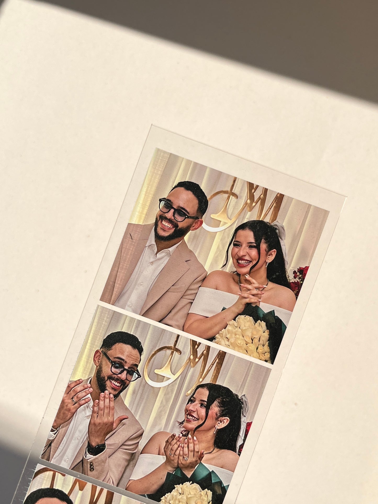 Custom Acrylic Photo Stand – 3 Images & Message