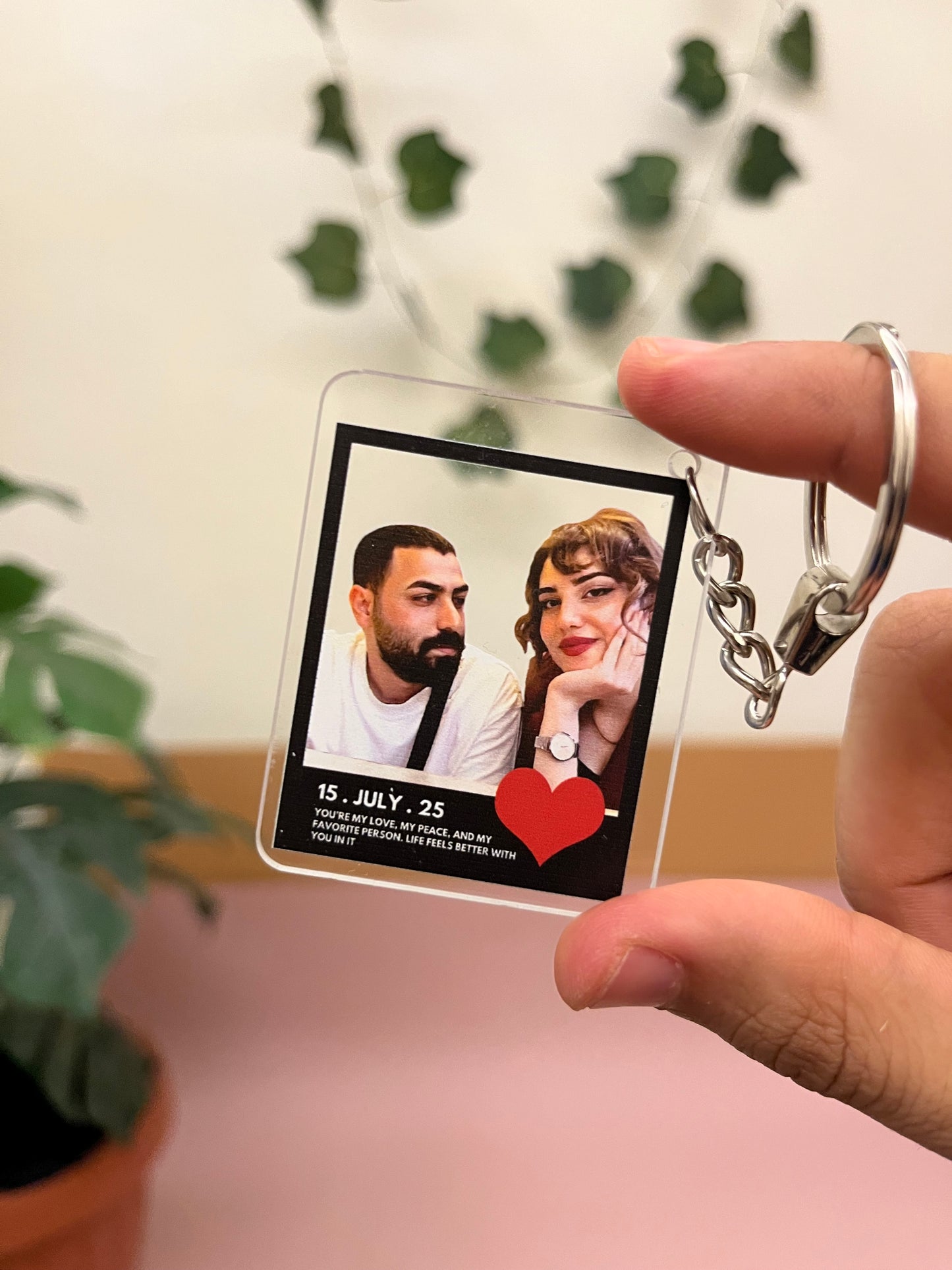 Black Frame 🖼️ - Personalized Photo Keychain