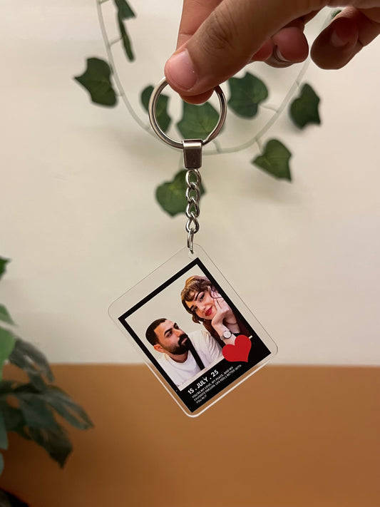 إطار أسود 🖼️ - سلسلة مفاتيح بصورة شخصية