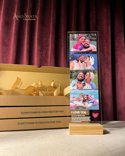 Personalized Love Memory Card – 4 Photos & Custom message