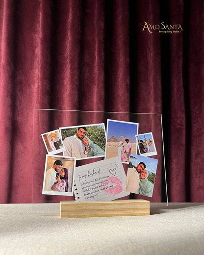 Personalized Photo Frame for My Husband – Romantic Gift with 6 Pictures & Love Message