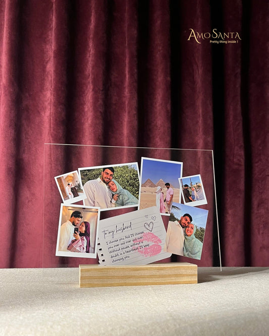 Personalized Photo Frame for My Husband – Romantic Gift with 6 Pictures & Love Message