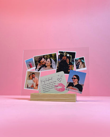 إطار صور شخصي لزوجي – هدية رومانسية مع 6 صور ورسالة حب