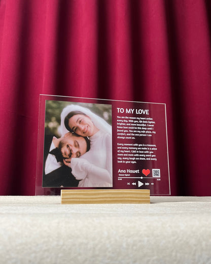 Music Frame with a long massage