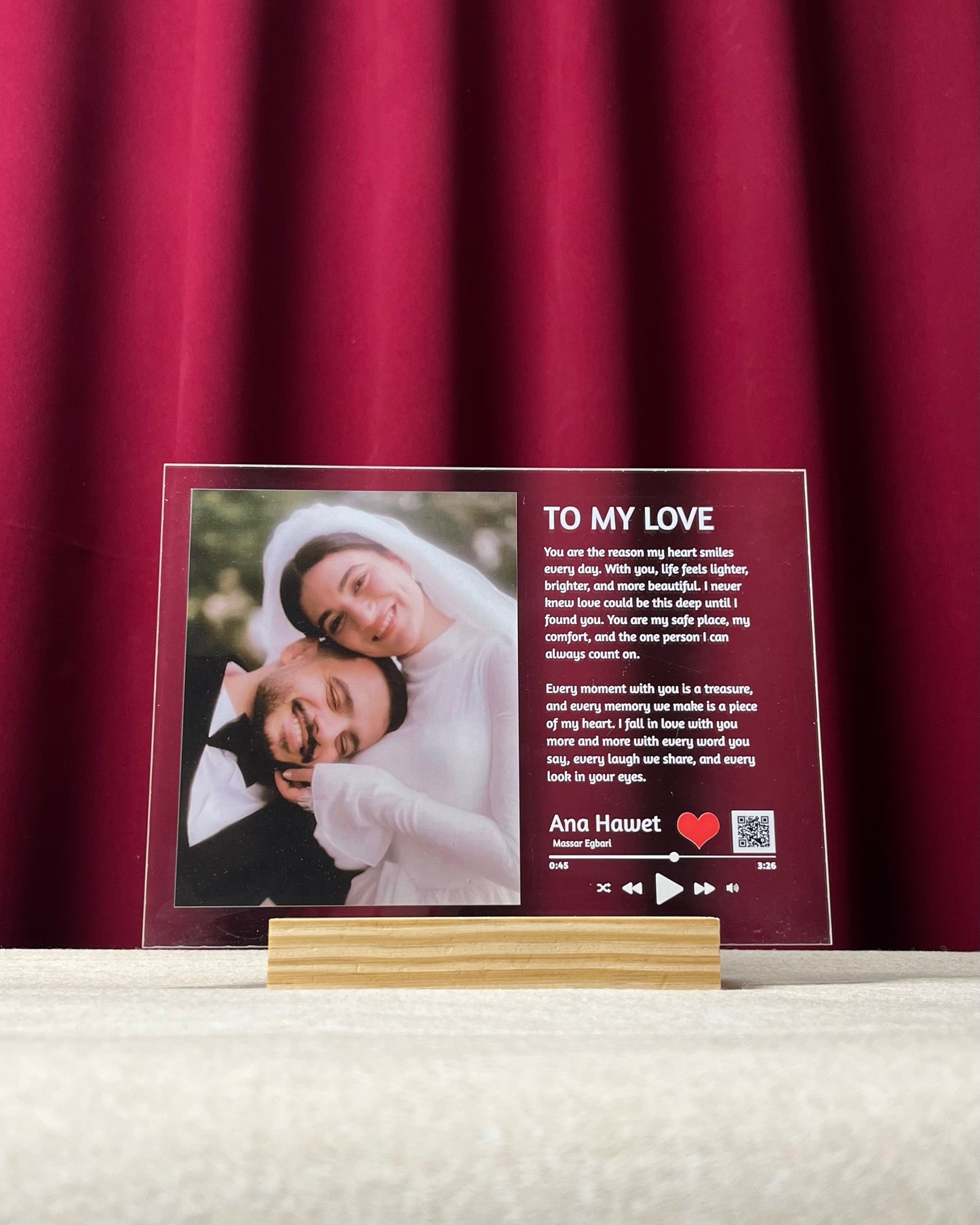 Music Frame with a long massage