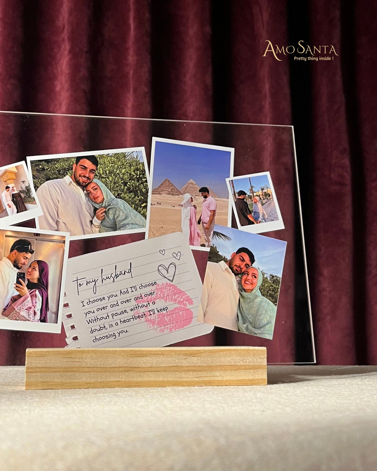 Personalized Photo Frame for My Husband – Romantic Gift with 6 Pictures & Love Message