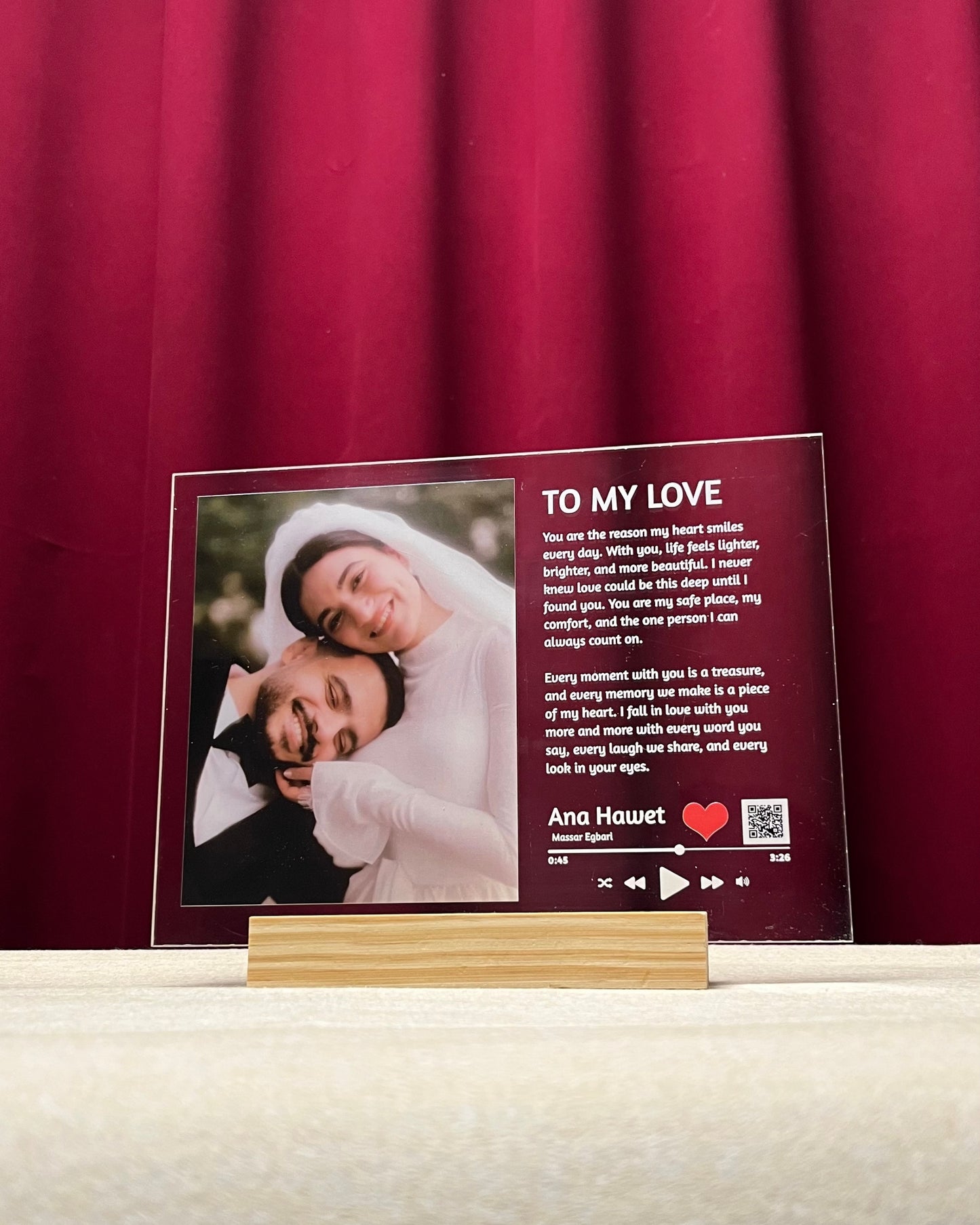 Music Frame with a long massage