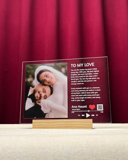 Music Frame with a long massage