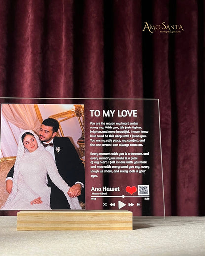 Music Frame with a long message