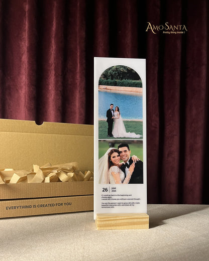 Personalized Love Memory Card white