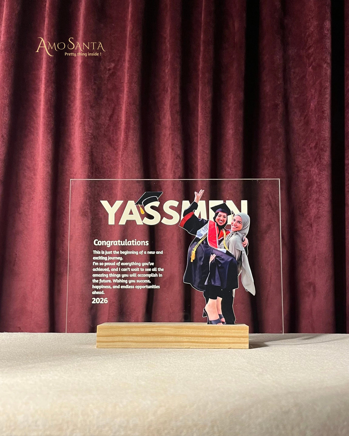 Personalized Acrylic Graduation Frame 🎓✨