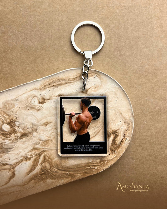 Black Frame  🖼️ -  Personalized Photo Keychain