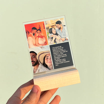 Long massage with 3 photo , Mini frame !