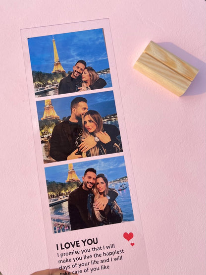 بطاقة تذكارية شخصية للحب - 3 صور ورسالة مخصصة